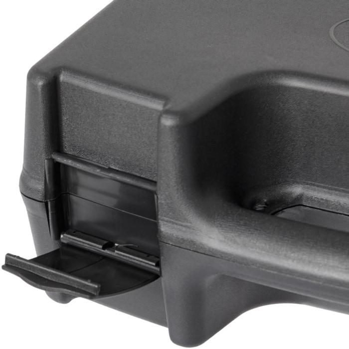 Кейс MEGAline 37,5х28х13mm, пластиковий, кліпси, чорний 