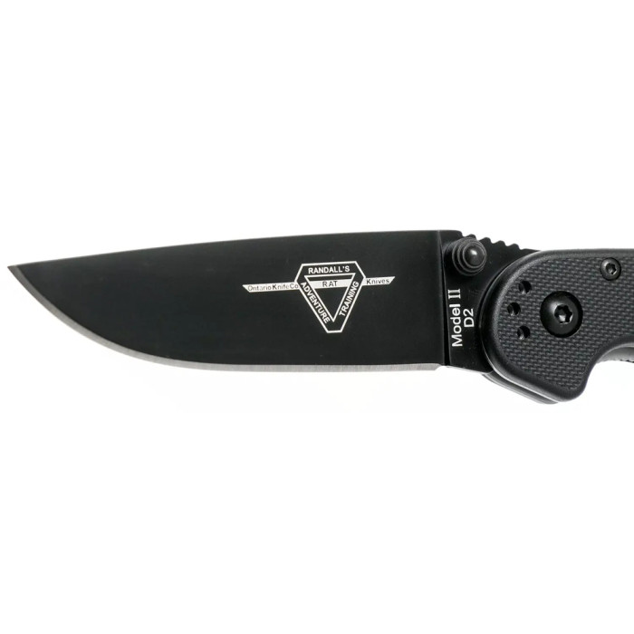 Ніж Ontario Knife RAT II Linerlock D2 black 