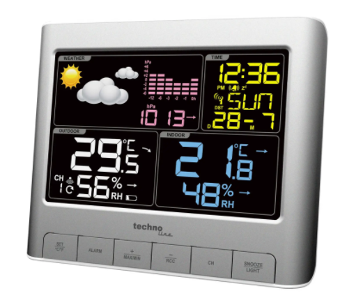 Метеостанція Technoline WS6449 - срібляста 