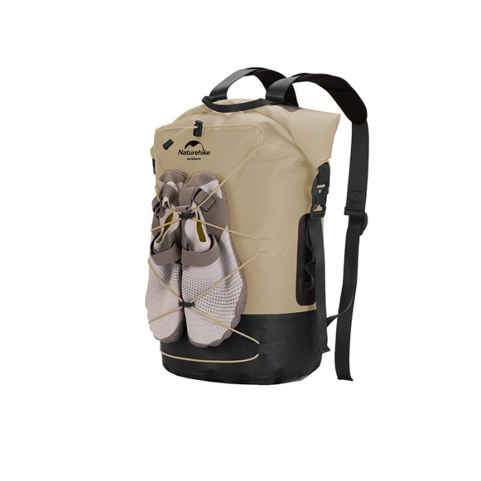 Рюкзак водонепроникний Naturehike NH21FSB04, 40л, бежевий (6927595788264) 