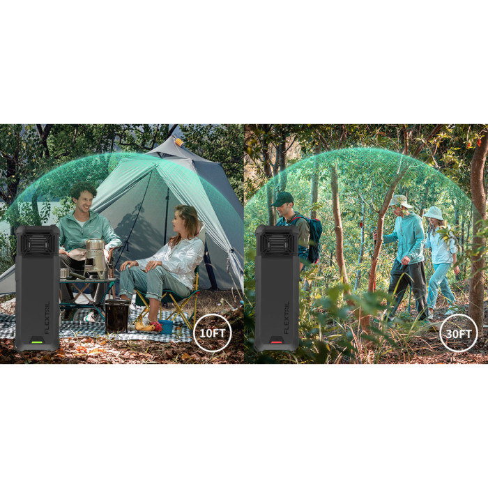 Портативний фумігатор-павербанк Flextail Max Repel S, зелений 