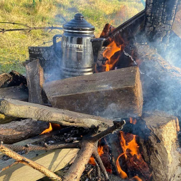 Кавоварка-перколятор Petromax Tea and Coffee Percolator Perkomax 1,3 л Чорний 