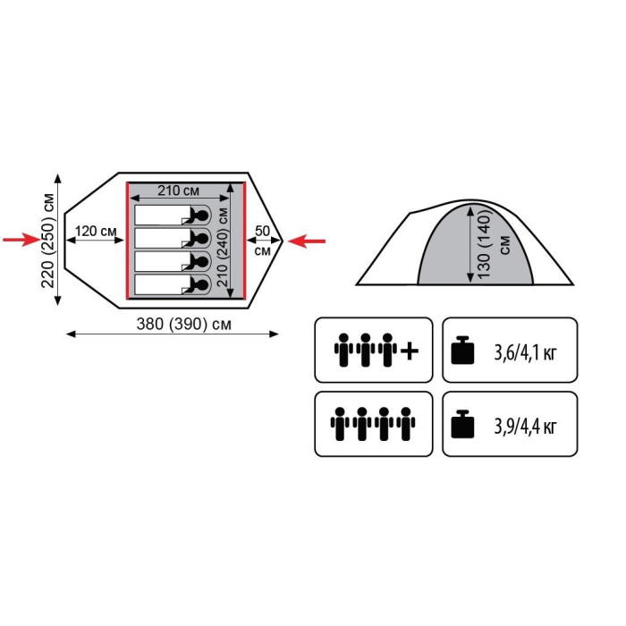 Намет Tramp Camp 3 TLT-007.06 