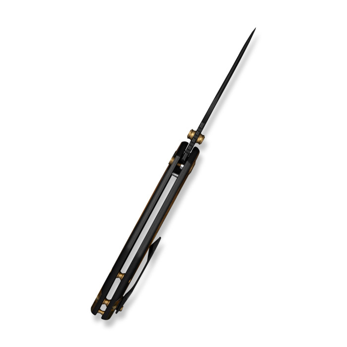Ніж складаний туристичний Civivi Wellmax (9.1 см) 14C28N / Aluminum чорний/жовтий