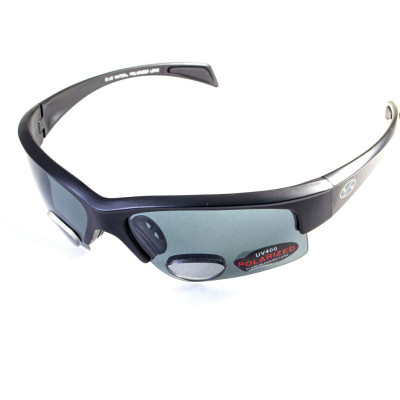 Окуляри BluWater Bifocal - 2 (+2.5) Polarized (gray) чорна біфокальна лінза з діоптріями