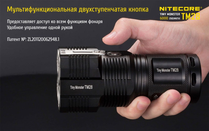 Ліхтар Nitecore TM28, 6000 люмен 
