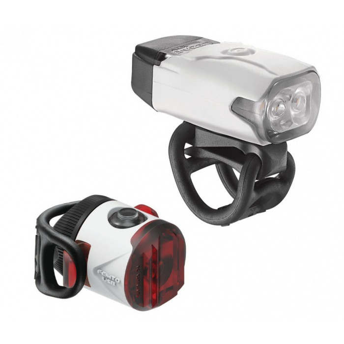 Комплект фар Lezyne LED KTV DRIVE /FEMTO USB pair 220/5 люменів Y13 білий 