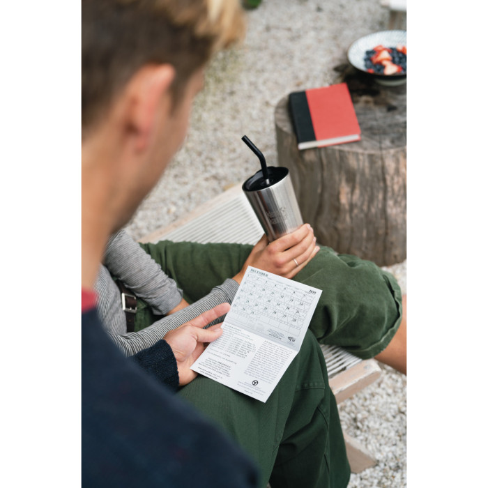 Термостакан тамблер з соломинкою ізольований стакан Klean Kanteen з матової нержавіючої сталі 473 мл 