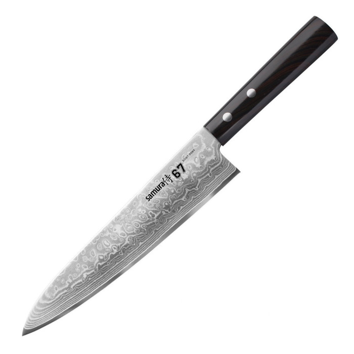 Ніж кухонний Samura 67 Damascus Шеф, 208 мм, SD67-0085P 