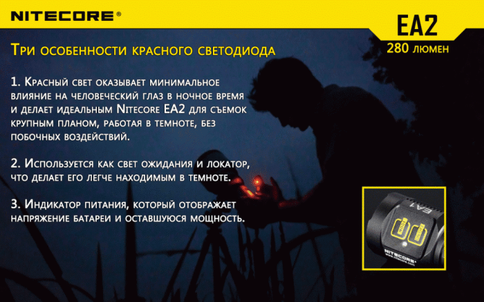 Ліхтар Nitecore EA2 