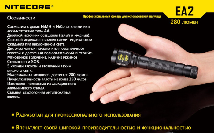 Ліхтар Nitecore EA2 
