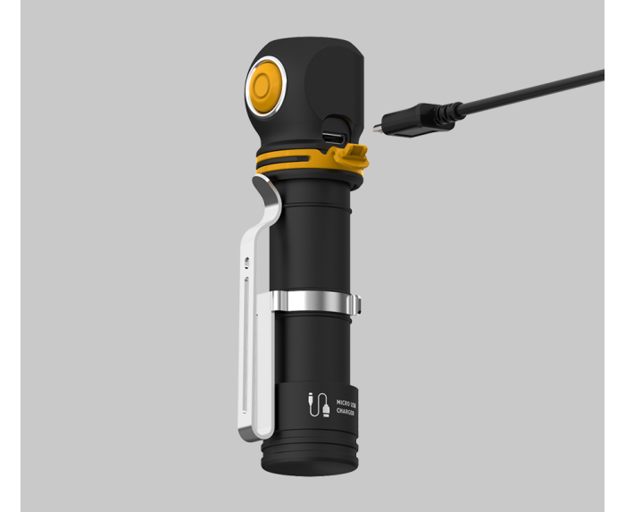 Ліхтар Armytek Elf C2 Micro USB+18650 LH351D Warm (тепле світло) 