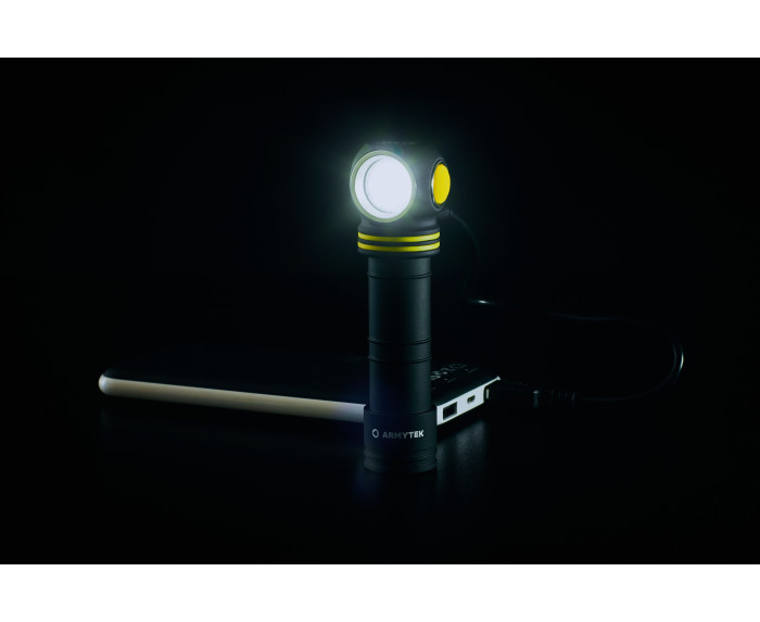 Ліхтар Armytek Elf C2 Micro USB+18650 LH351D Warm (тепле світло) 