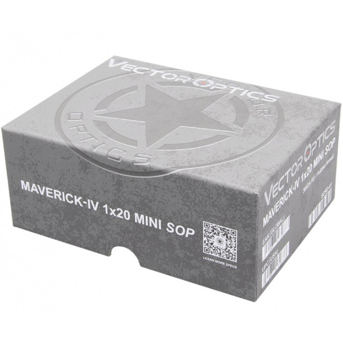 Приціл коліматорний Vector Optics Maverick-IV 1x20 Mini Rubber Armored SOP 3 MOA 
