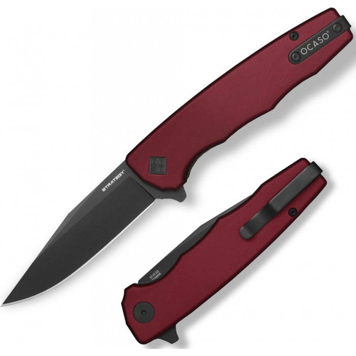 Ніж Ocaso Strategy, Red Aluminum, Black 