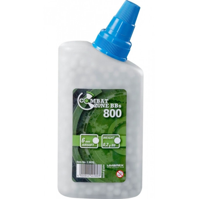 Кульки для страйкболу Umarex Combat Zone BB 0,2гр. кал.6мм. 800шт. 