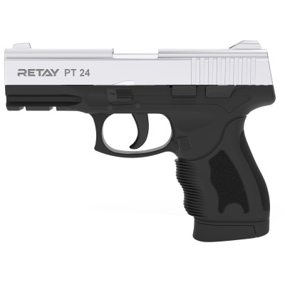Пістолет стартовий Retay PT24 9мм nickel (R506980N)