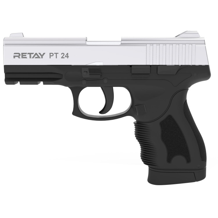 Пістолет стартовий Retay PT24 9мм nickel (R506980N) 