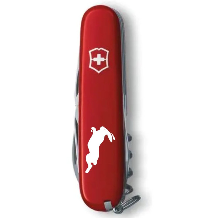 Складаний ніж Victorinox SPARTAN ZODIAC Спритний Кролик біл. 1.3603_Z2170u 
