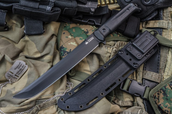 Ніж Kizlyar Supreme Sensei чорний, сталь D2, рукоять G10 