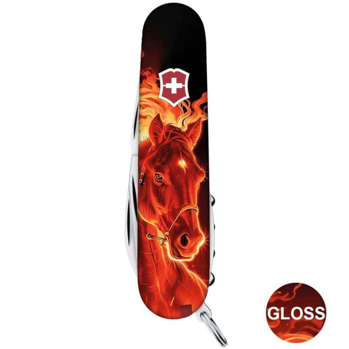 Складаний ніж Victorinox SPARTAN ZODIAC Червоний вогняний кінь 1.3603.Z5200pk 