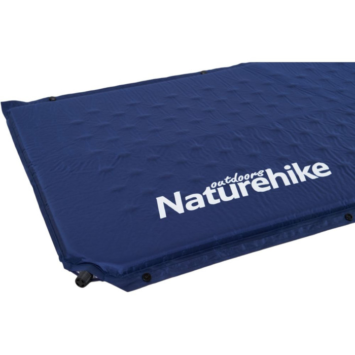 Килимок самонадувний з подушкою Naturehike NH15Q002-D, 25мм, темно-синій 