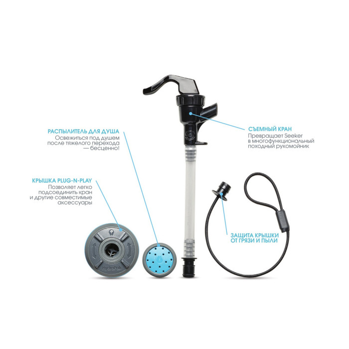 Набір для похідної душової та кухні HydraPak Plug-N-Play Cap Kit 