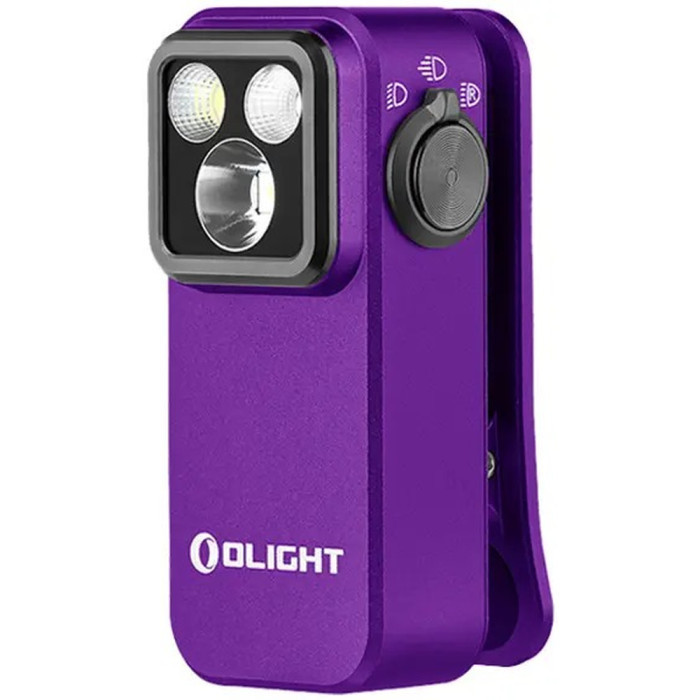 Ліхтар Olight Oclip Pro Purple 
