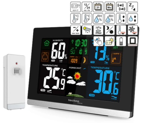 Метеостанція Technoline WS6462 - чорна 