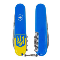 Ніж Climber Ukraine 91мм/14функ/Герб на прапорі верт.