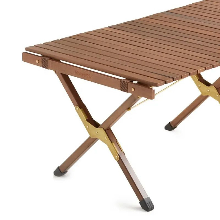 Стіл розкладний дерев'яний Naturehike NH19JJ009, темне дерево, малий 