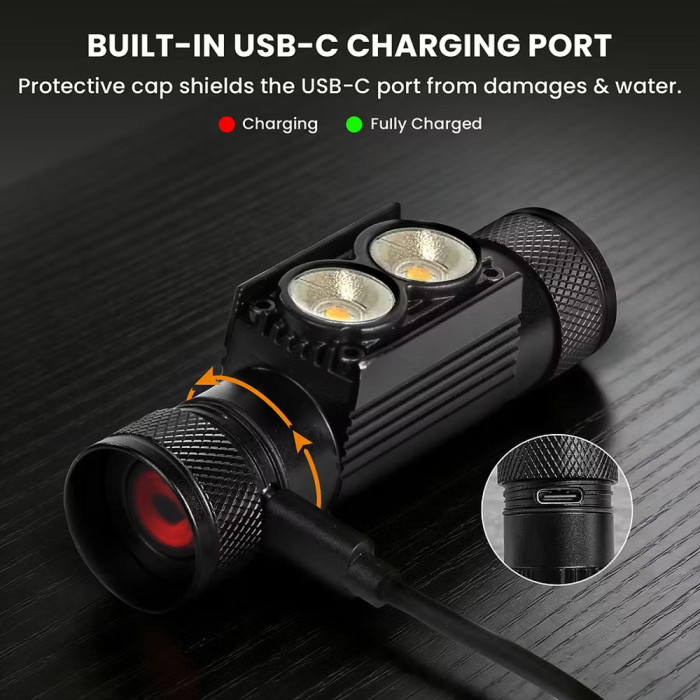 Ліхтар Sofirn H25L налобний 1000 лм надлегкий з USB-C 