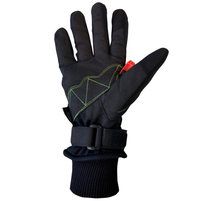 Рукавиці для скандинавської ходьби Gabel Wind Tech N.C.S. Black/Green S (8015012100007) 