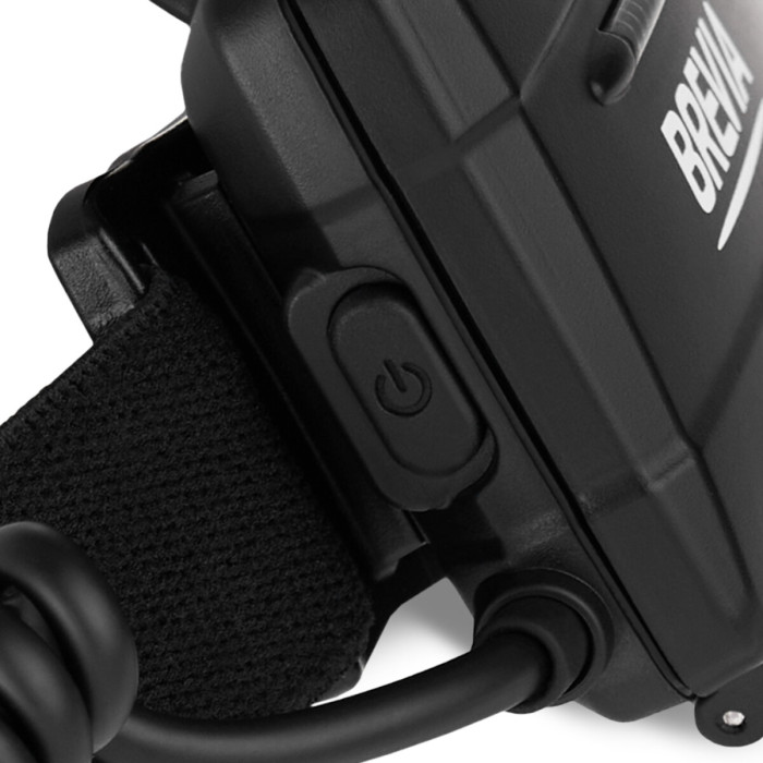 Ліхтар налобний Brevia 470Lm, 3xAA, IP64, заднє світло 