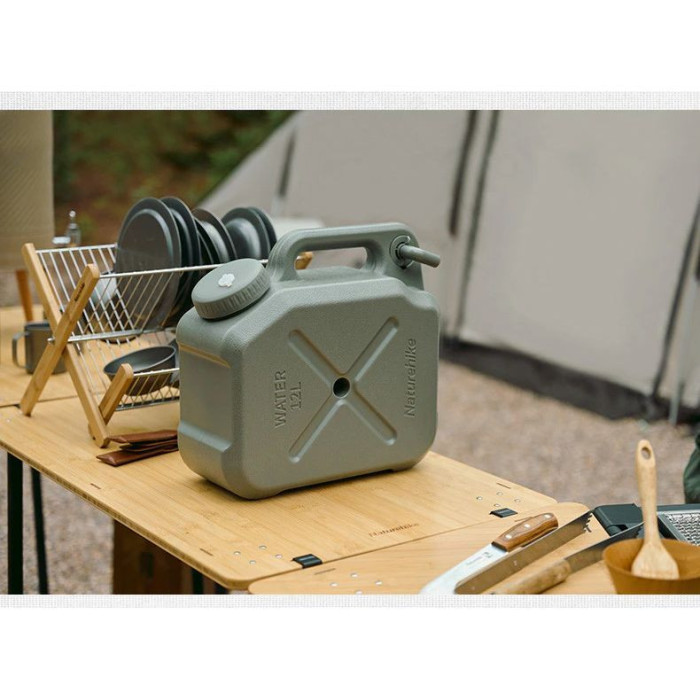 Каністра для води Naturehike CNH22CJ018, 20 літрів, темно-зелена 