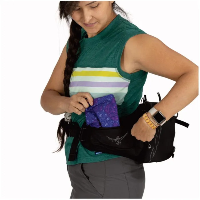 Поясна сумка Osprey Tempest 6 black/coal grey - O/S - чорний/сірий 