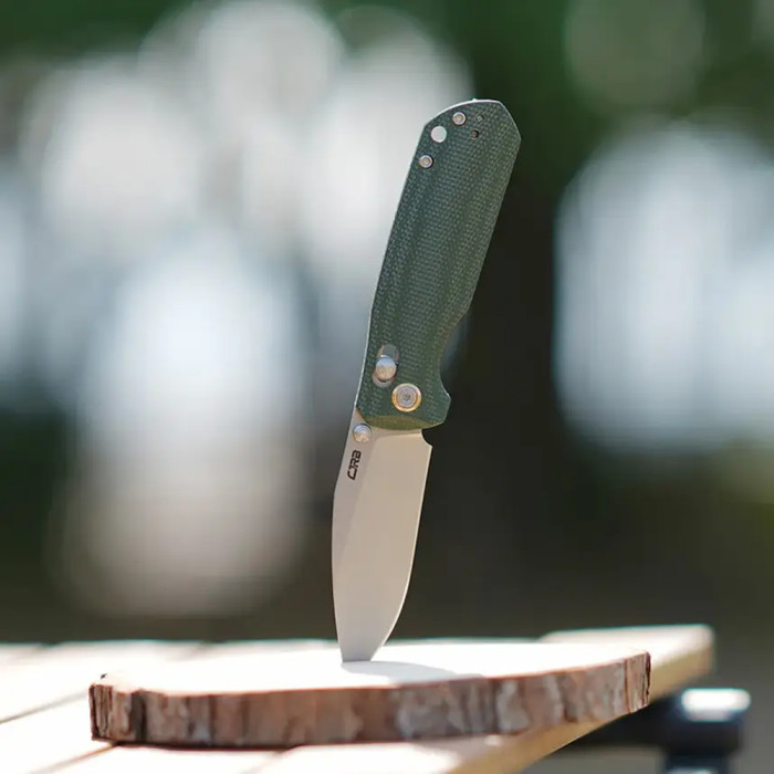 Ніж CJRB Maximal, AR-RPM9, Micarta green 