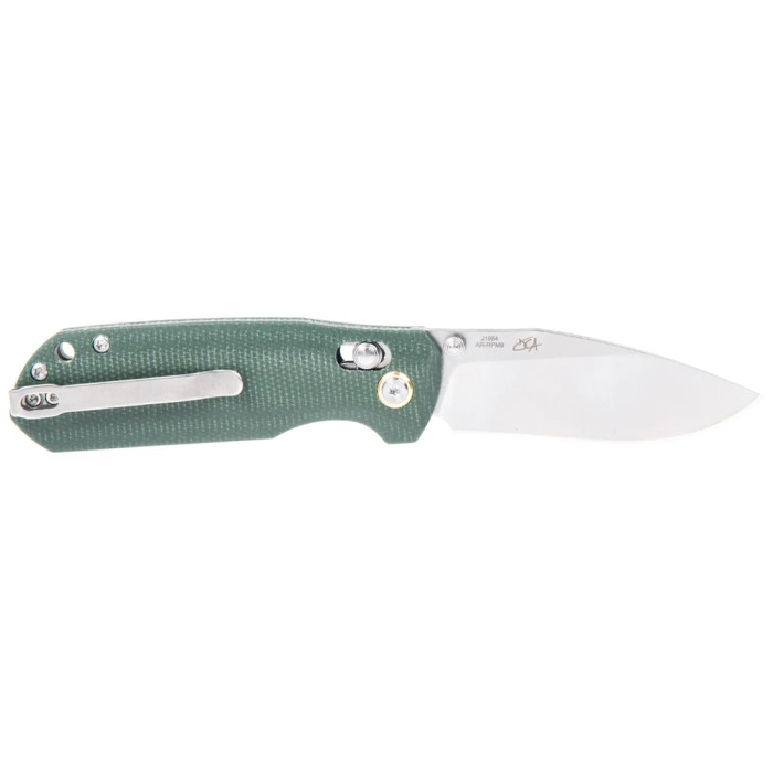 Ніж CJRB Maximal, AR-RPM9, Micarta green 