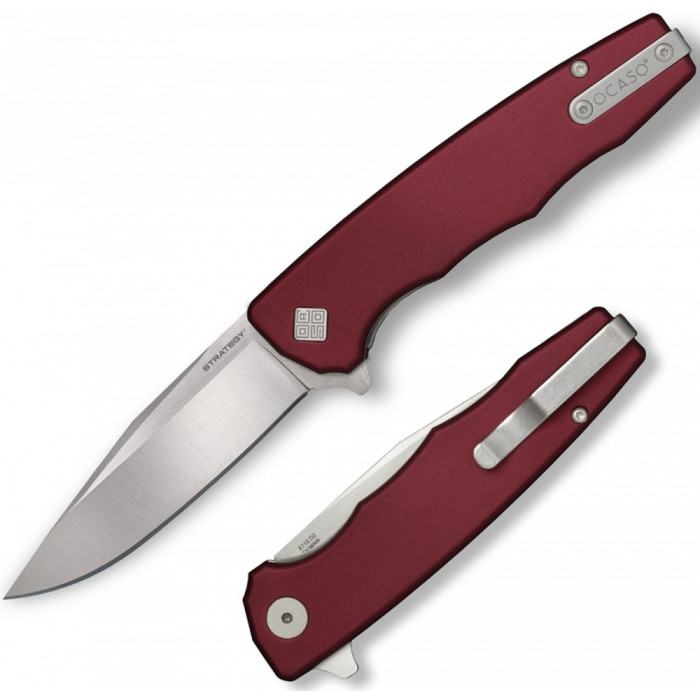 Ніж Ocaso Strategy, Red Aluminum, Satin 