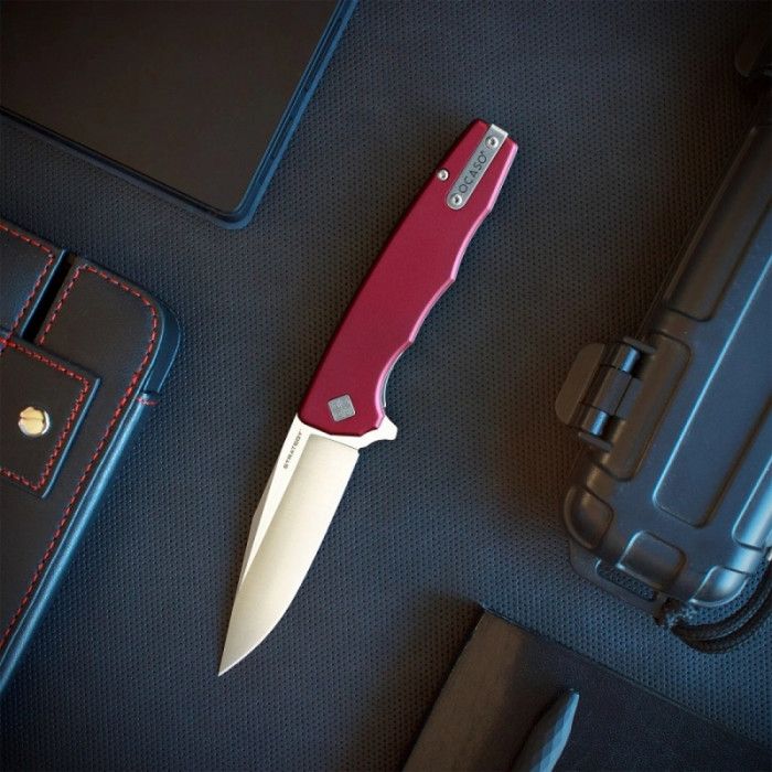 Ніж Ocaso Strategy, Red Aluminum, Satin 