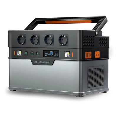 Зарядна станція ALLPOWERS S1500 (1500W, 295200 mAh, 1092 Wh), чорна