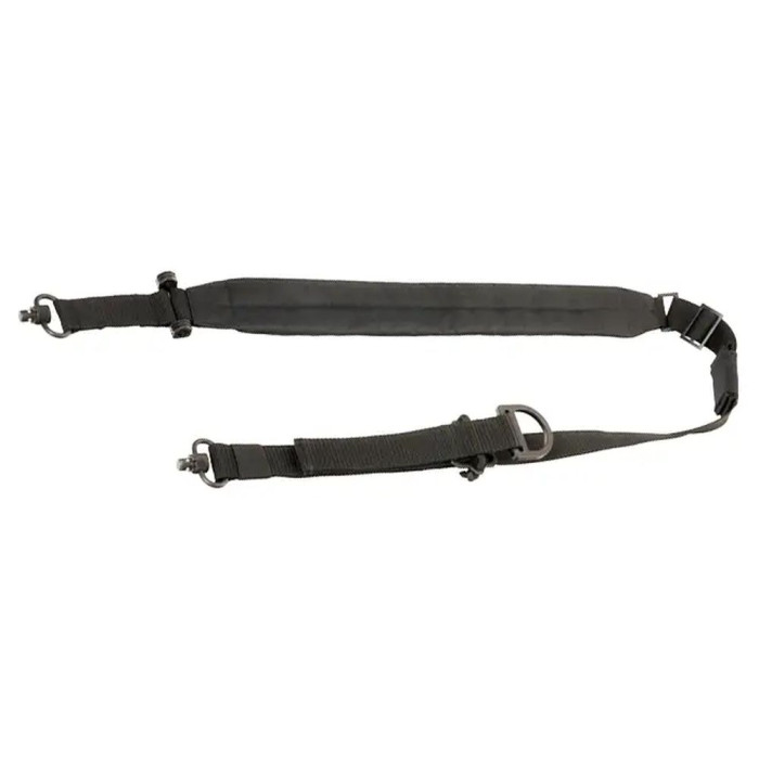 Ремінь рушничний Leapers Bolla 2 to 1, двоточ., з QD, black 
