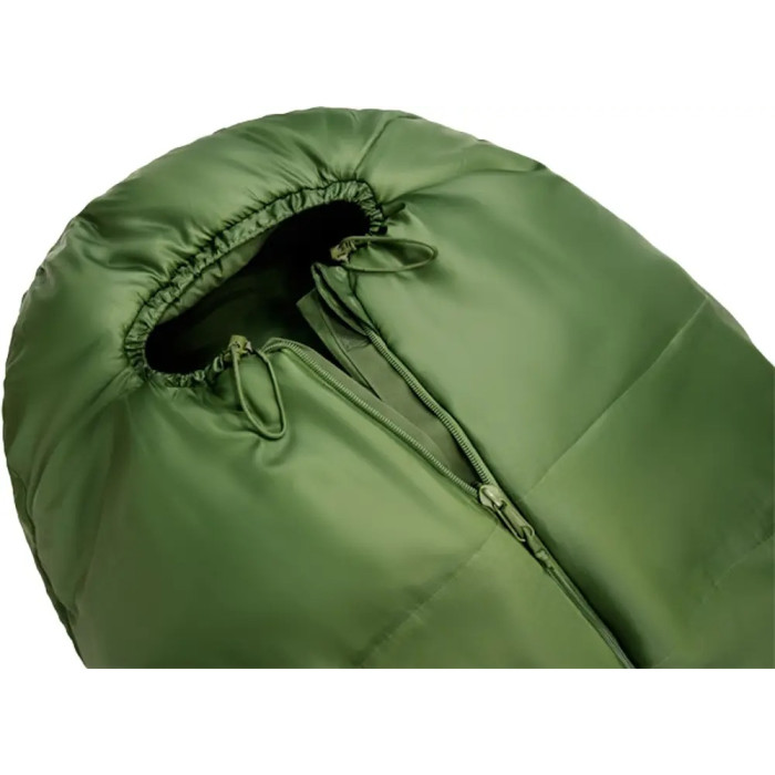 Спальний мішок Terra Incognita Polus 400 центральна застібка Темно-оливковий 