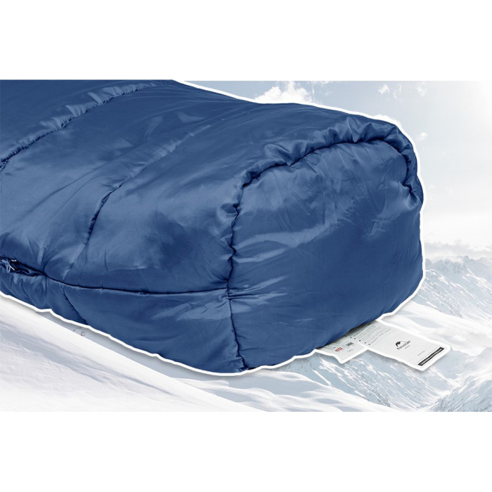Спальник з капюшоном Naturehike MJ300 CNK2300SD014, темно-блакитний 