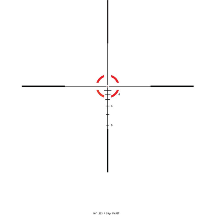 Приціл оптичний Trijicon Credo 1-6x24 55gr .223 SFP Red 