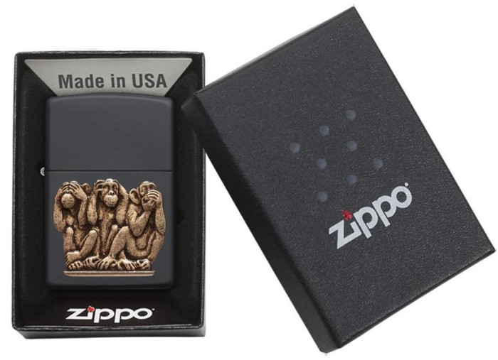 Запальничка Zippo 218 Three Monkeys 29409 