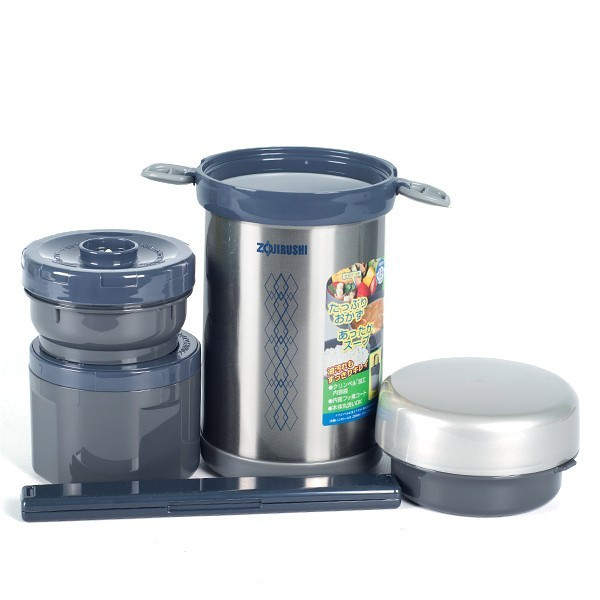 Набір для ланчу Zojirushi SL-NC09ST сталевий 