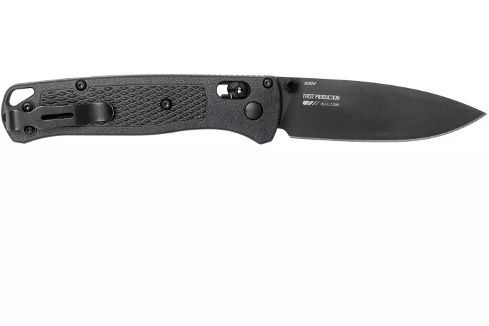 Ніж складний Benchmade 535BK-2 Bugout, чорна рукоять, чорне лезо 