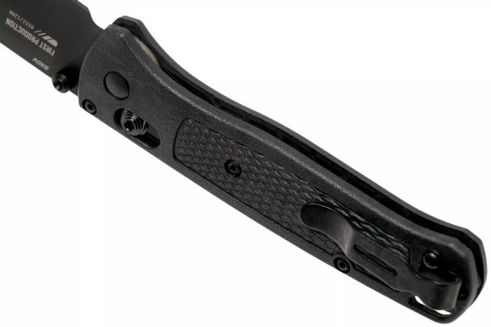 Ніж складний Benchmade 535BK-2 Bugout, чорна рукоять, чорне лезо 