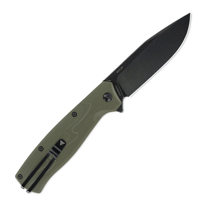 Ніж складаний туристичний SRM (9.2 см) 14C28N / G10 зелений 